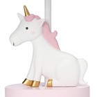 Bedtime Originals Rainbow Unicorn Pink white Nursery Lamp With Shade   Bulb