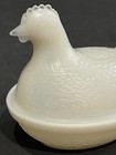 Vintage Milkglass Hen On Nest