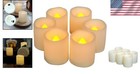 Reusable 6-pack Flameless Votive Candles - Warm White Light For Every Occasion