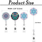 3pcs Retractable Nurse Badge Reel Id Card Holder With 360   Swivel Alligator Clip