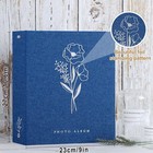 Photo Album Scrapbook 8x10 Linen Hard Cover Archival Acid Free Top Load Pocket P