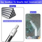 Telescopic Paint Roller Stainless Steel Extension Pole Cleaning Mop Handle 11 8 
