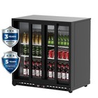 35 4 w 2 Sliding Doors Back Bar Cooler Counter Height Beer Drink Refrigerator