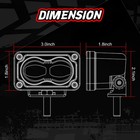 2x 3  Sae Led Fog Lights Street Legal Dot Approved Bumper Mount Off Road Utv Atv