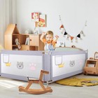 Baby Toddler Bed Rail Guard Extra Long Foldable Tall Safety Bedrail New