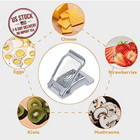 Egg Slicer For Hard Boiled Eggs Heavy Duty Cutter Stainless Steel Silver