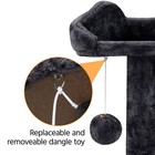 Alden Design 54 5  Cat Tree Double Condo Tower Scratching Post Kitty Play House