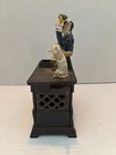 Vintage  organ Bank  Cast Iron Mechanical Bank Reproduction Works But No Bell
