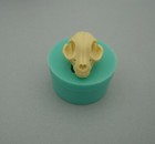 Silicone Mold Cat Skull  Flexible For Crafts  Jewelry  Resin  Polymer 