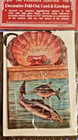 B Shackman Greeting Card Classics Visit To The Aquarium Multi Fold Card 18  Long