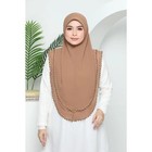 Instant Bawal Hijab 2 Layer Heavy Chiffon Ready To Wear Muslimah Headscarfs