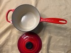 Le Creuset Enameled Cast-iron 1 25 Qt Iron Saucepan With Lid Red  16 France