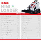 Upgraded 13 5hp Mini Skid Steer B s Engine Double Cooling Epa Gasoline Engine