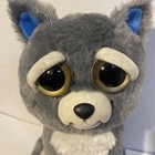 2015 Feisty Pets Puppy Dog Gray White Plush Stuffed Animal 10 Inch