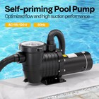 1 5 Hp 6498 Gph Self Primming In above Ground Swimming Pool Pump Dual Voltage