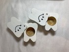 Novelty Cotton Print Tooth Fairy Pillow   2 Tooth Containers Baby s Keepsake