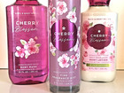 Cherry Blossom Fragrance Mist   Lotion   Body Wash Bath Body Works Gift Wrap 3pc