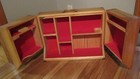 Vintage Shaklee Wood Multilevei Sales Travel Case Display Brass Corner Rare   lr
