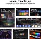 Smart Piano Keyboard With Speakers  256 Tones  Midi  Interactive Rainbow Keys