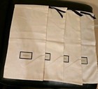 Authentic Gucci Shoe Boot Dust Covers - Set Of 4 White   Black - New  Never Used