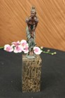 Vintage Bronze Bookend Sculpture Art Deco Figurine Sign Art Figure Marble Milo