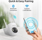 Solar Camera Security Outdoor - 100  Wire-free Security Cameras Wireless 2pack