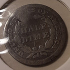 1853 Seated Liberty Half Dime Stars Obv W arrows Silver Us Coin   3-wn34 rbj 