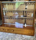 Vintage One Of A Kind Smoking Pipe Rack  Stand Holder Display 45 Pipes 29x27x9 5