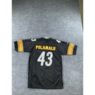 Reebok Nfl Pittsburgh Steelers Troy Polamalu 43 Jersey Youth Large Black