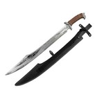 33  Battle Ready Full Tang Scimitar Sword Manganese Steel Blade   Leather Sheath