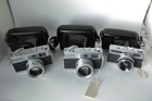 Vintage Minolta Hi-matic Camera Lot Of 3 Cameras - As-is For Parts Or Repair