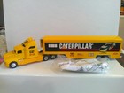 Ertl Collectibles Caterpillar Racing Tractor Trailer 1 64 Scale Good    Good Box