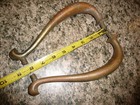Lot Of 2 Vintage Old Brass Door Handles