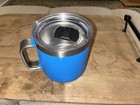 Yeti Rambler - 14oz - Stainless Steel Coffee Mug- Blue W lid