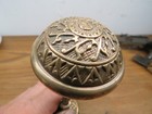 Pair Heavy Old Brass   Bronze   Door Knob      Windsor   Ornate Detail   nice