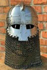 Medieval Vendel Helmet Sea Larp Knight Viking Steel   Brass Wearable Helmet