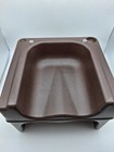 Cambro 200bc Dual Height Restaurant Booster Seat  Polyethylene Brown Plastic