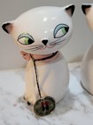 Vintage Mcm Holt Howard Cozy Kitten Salt   Pepper Shaker Set Siamese Cats 1958