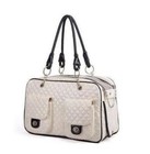 London Quilted Small Pet Carrier- Airline Approved Pet Carrier - Dog Travel Bag