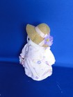 New Vintage Russ Berrie   Co   Inc Flocked Cat  Item   2093  Springtime Outfit