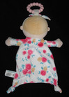 Douglas Baby Floral Doll Security Blanket Lovey Teether Plush Pink Vera