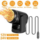 Portable Car Heater Compact Design W  4 92ft Cord For Efficient Heating Cooling