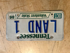 Tennessee Vanity License Plate   Land 1   Tn