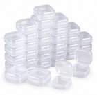 50 Pack Mini Storage Boxes Plastic Containers For Jewelry Coins Beads Organizer
