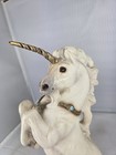 Vtg Windstone Editions Grand Rearing Unicorn Old White Figurine Pena 1989 Read