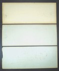  3 Pcs  Vintage 1940 s - Trolley   Bus Signs - 28 X11  Ea - Heavy Board Paper