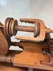 Vtg 1980 Vernon Torberson Saxony Spinning Wheel Handcrafted Wood 21  Miniature