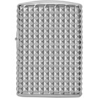 Zippo Windproof Lighter Geometric Diamond Design High Polish Chrome Finish 48880