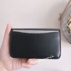 Coach Slim Card Card Case Wallet Refined Calf Leather C4818 Black Nwt