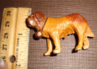 Hand Carved Wood Saint Bernard Dog  Statue Figurine Sculpture- Sale Price